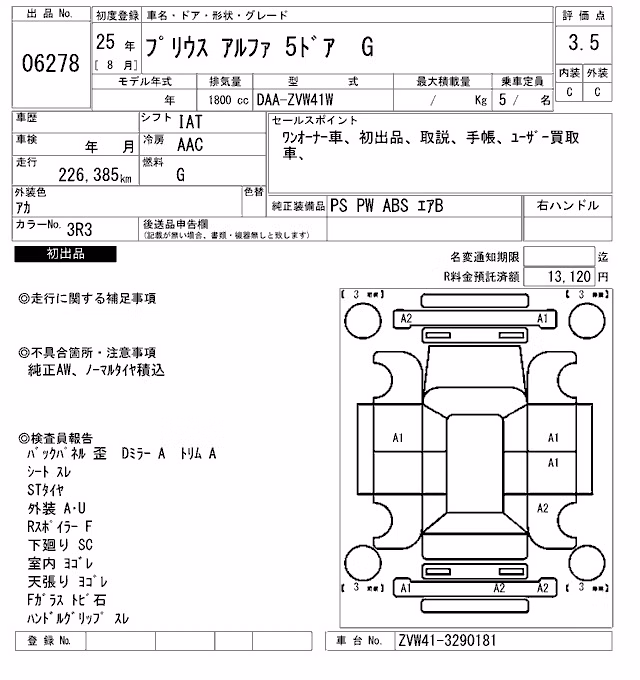 TOYOTA PRIUS ALPHA