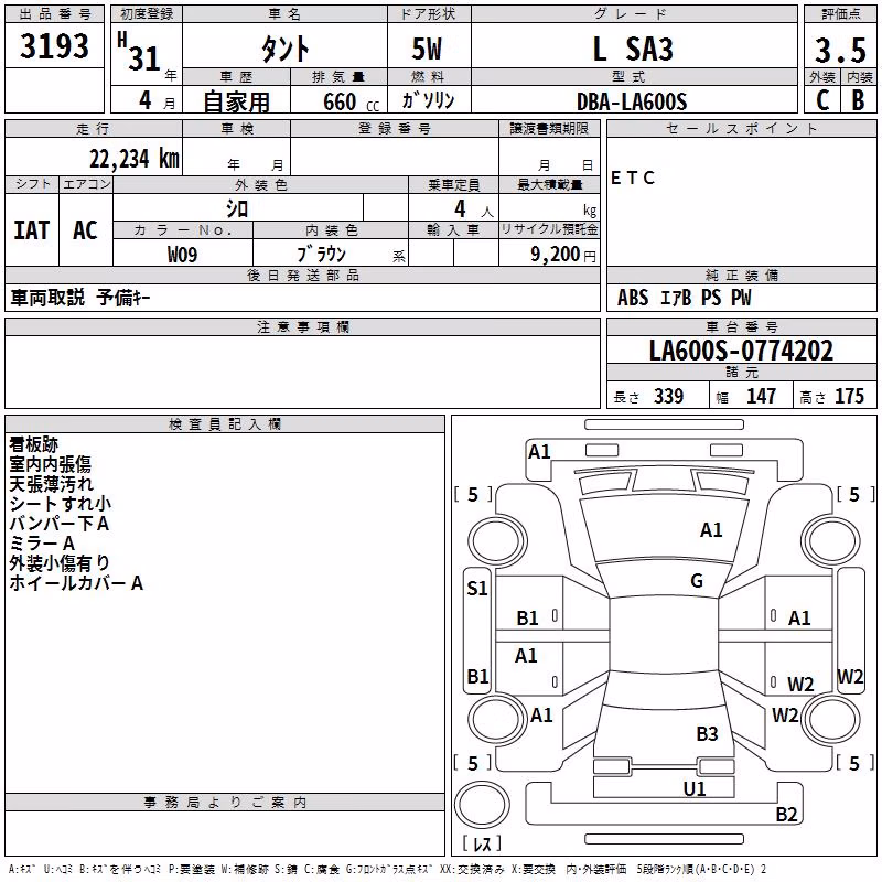 DAIHATSU TANTO
