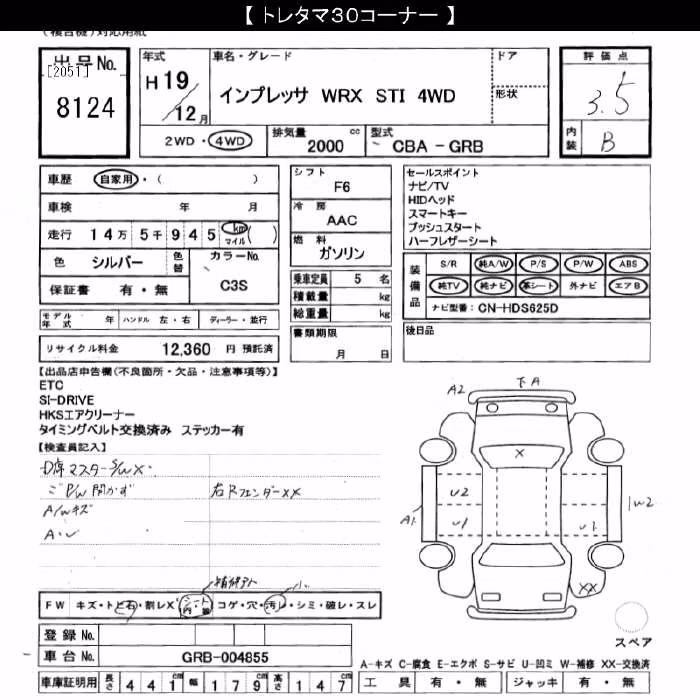 SUBARU IMPREZA WRX STI