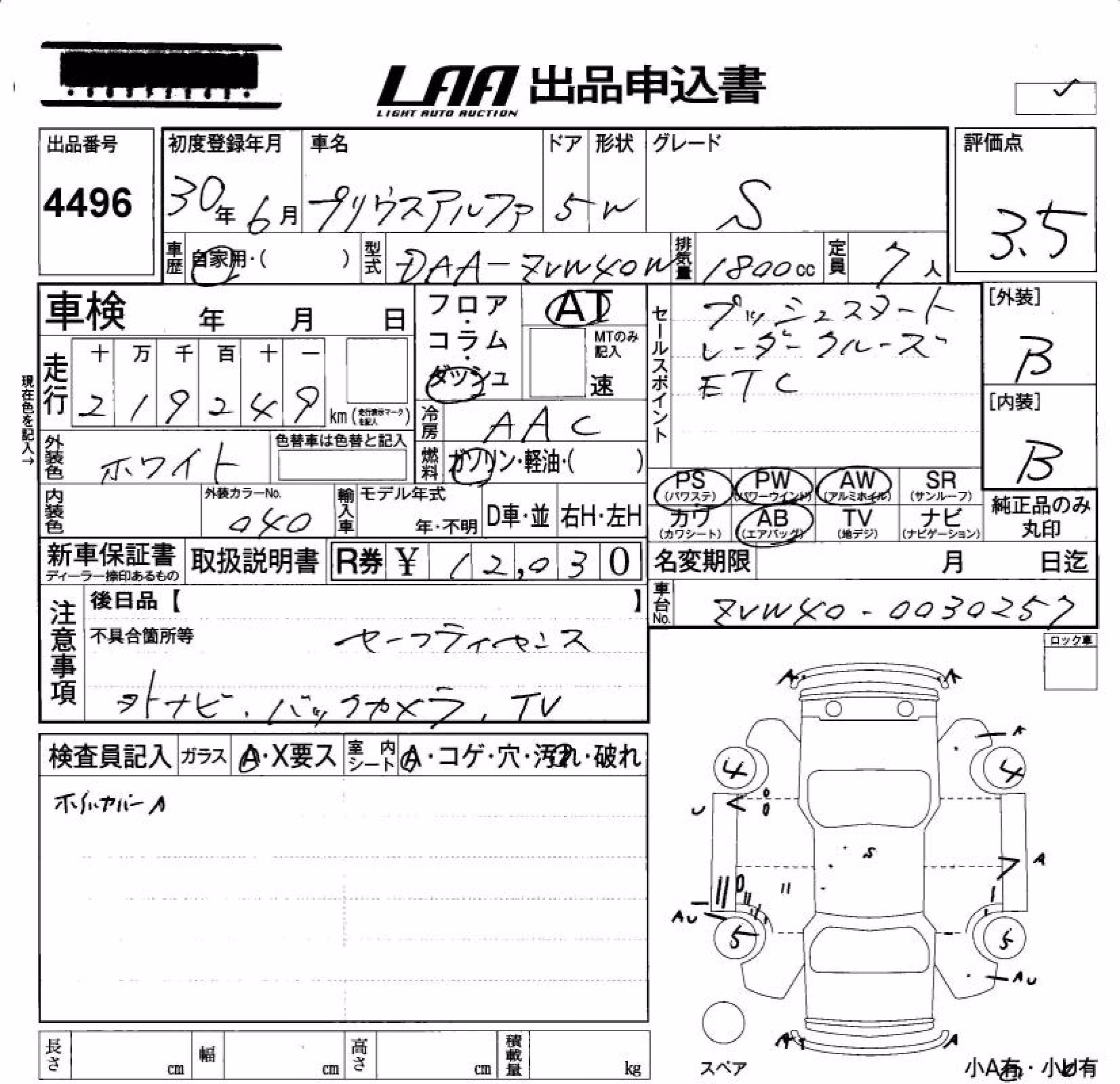TOYOTA PRIUS ALPHA