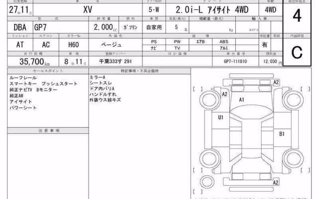 SUBARU XV