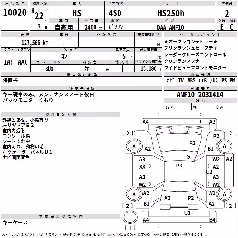 LEXUS HS250H