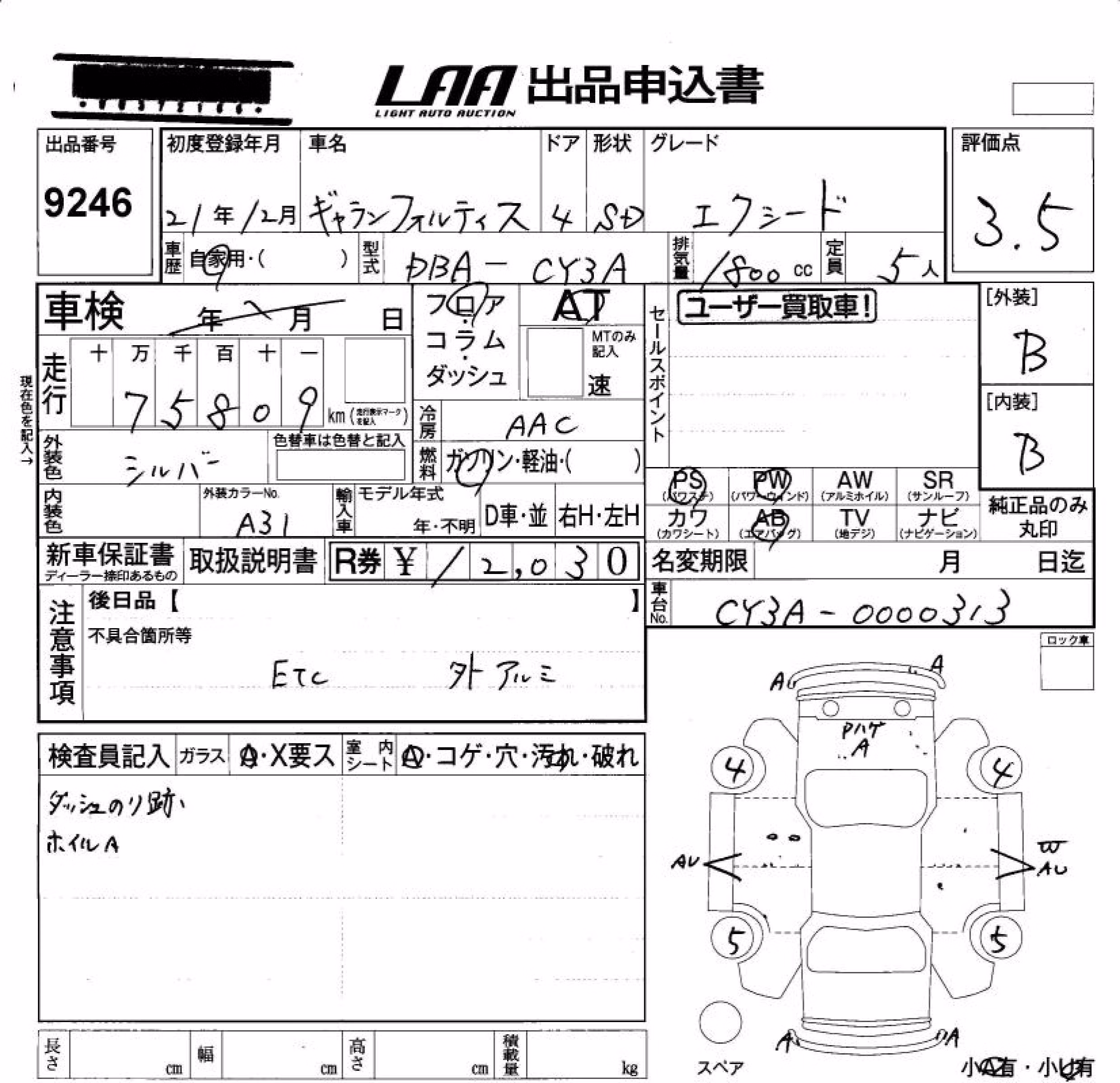 MITSUBISHI GALANT FORTIS