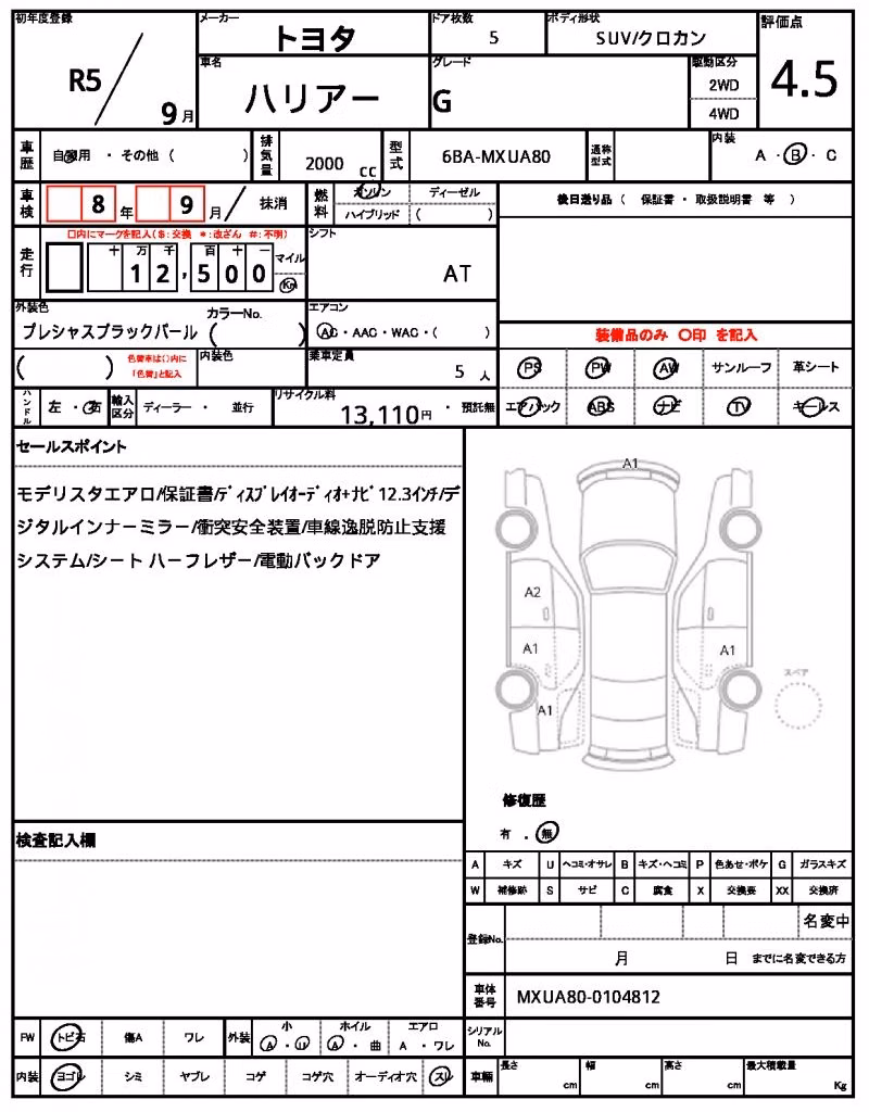 TOYOTA HARRIER