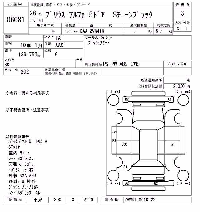 TOYOTA PRIUS ALPHA