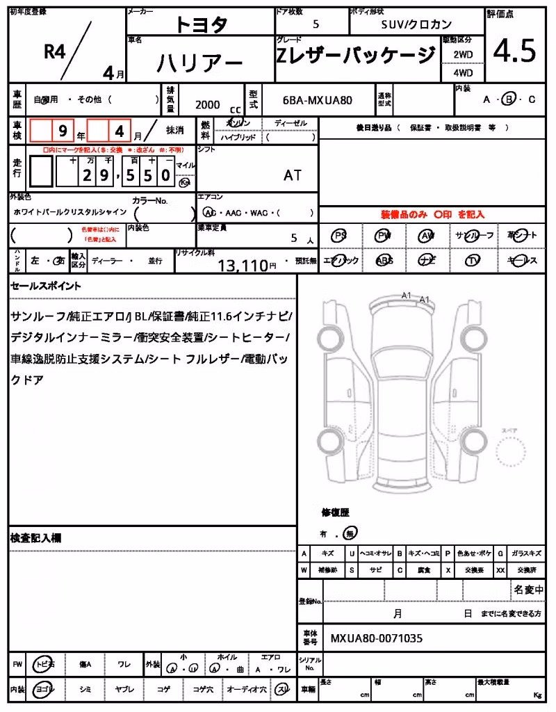 TOYOTA HARRIER