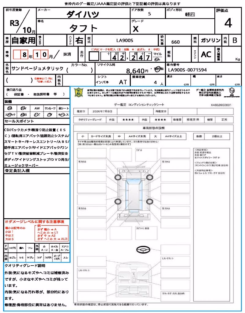 DAIHATSU TAFT