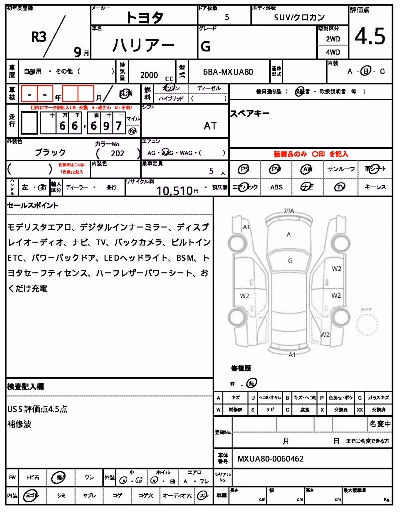 TOYOTA HARRIER