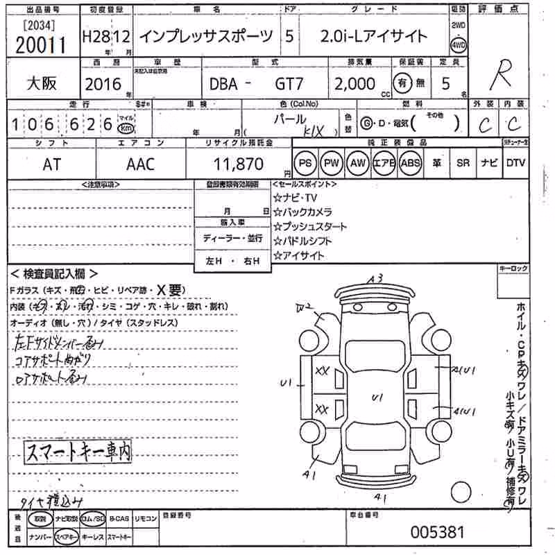 SUBARU XV