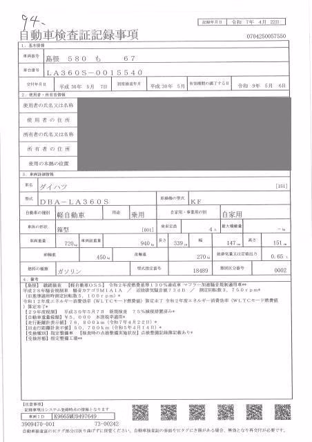 DAIHATSU MIRA E:S