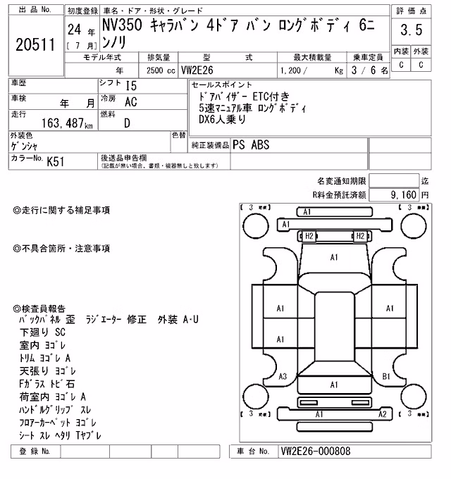 NISSAN NV350 CARAVAN