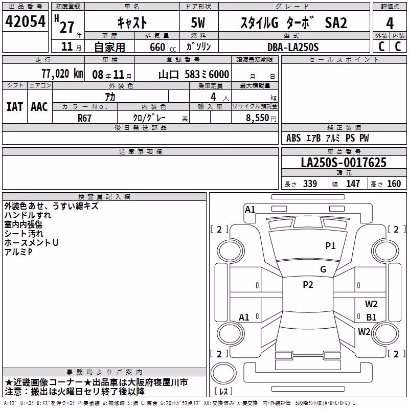 DAIHATSU CAST
