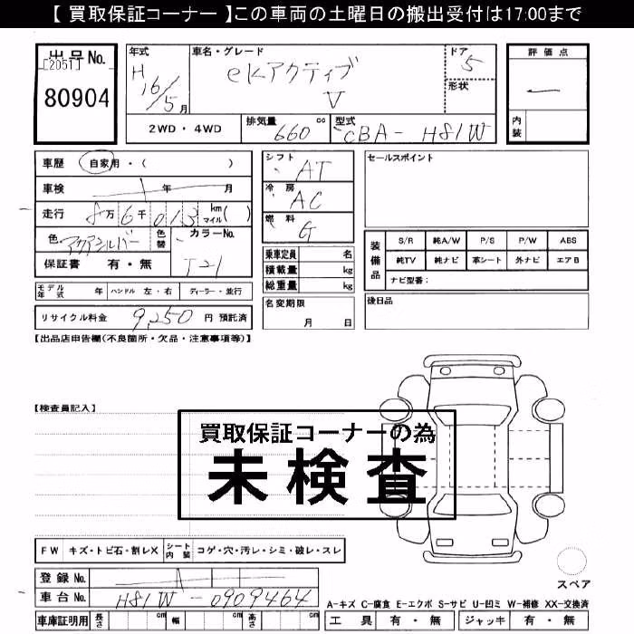 MITSUBISHI EK ACTIVE