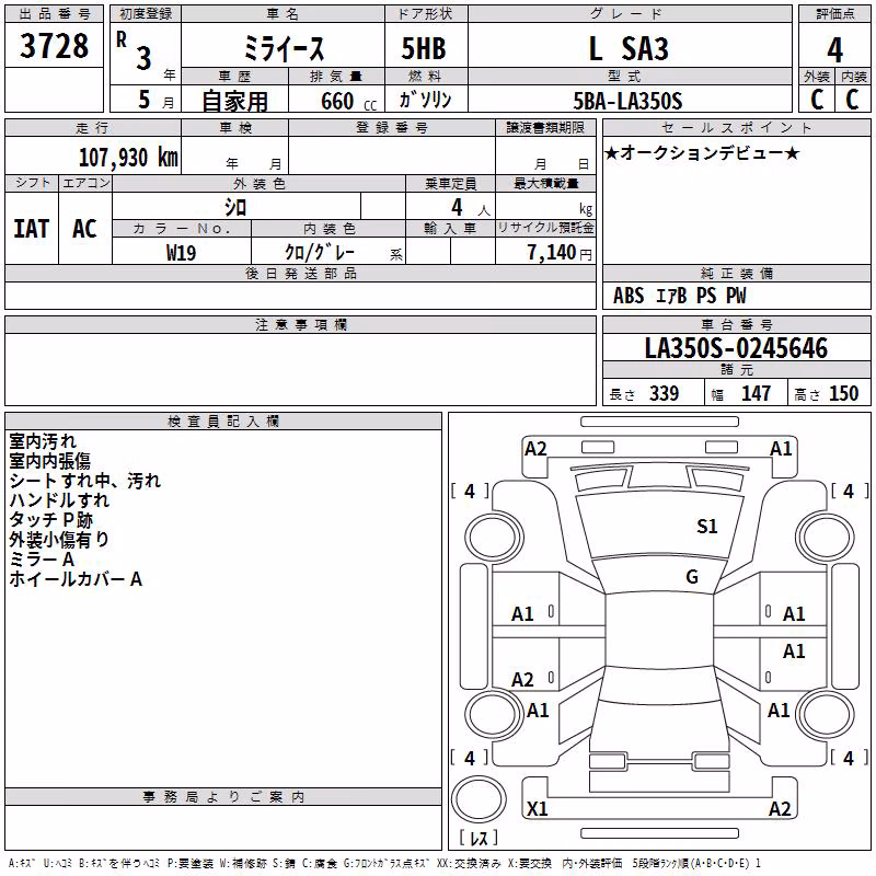 DAIHATSU MIRA E:S