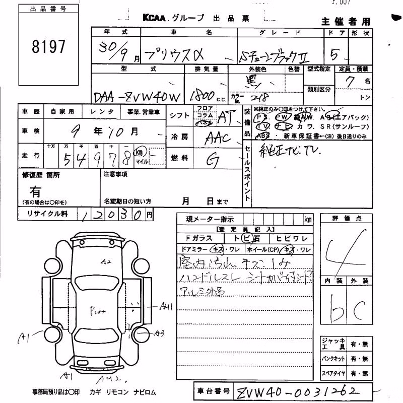 TOYOTA PRIUS ALPHA