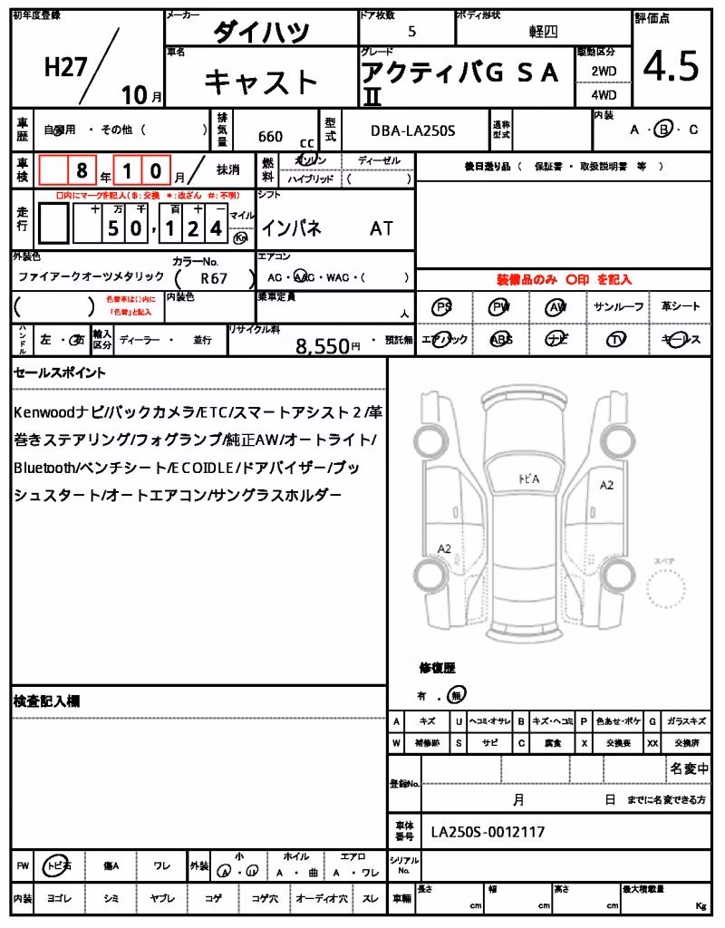 DAIHATSU CAST