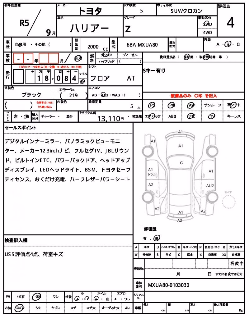 TOYOTA HARRIER
