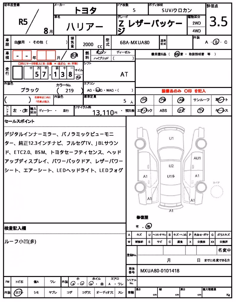 TOYOTA HARRIER