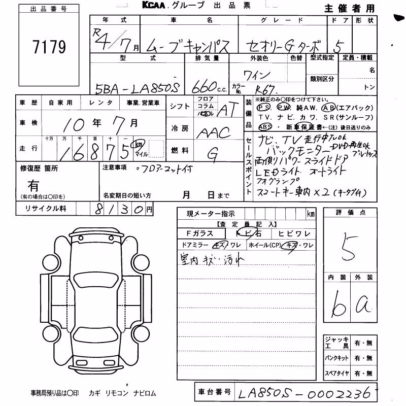DAIHATSU MOVE CANBUS