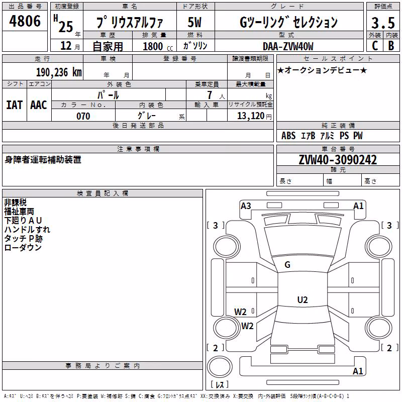 TOYOTA PRIUS ALPHA
