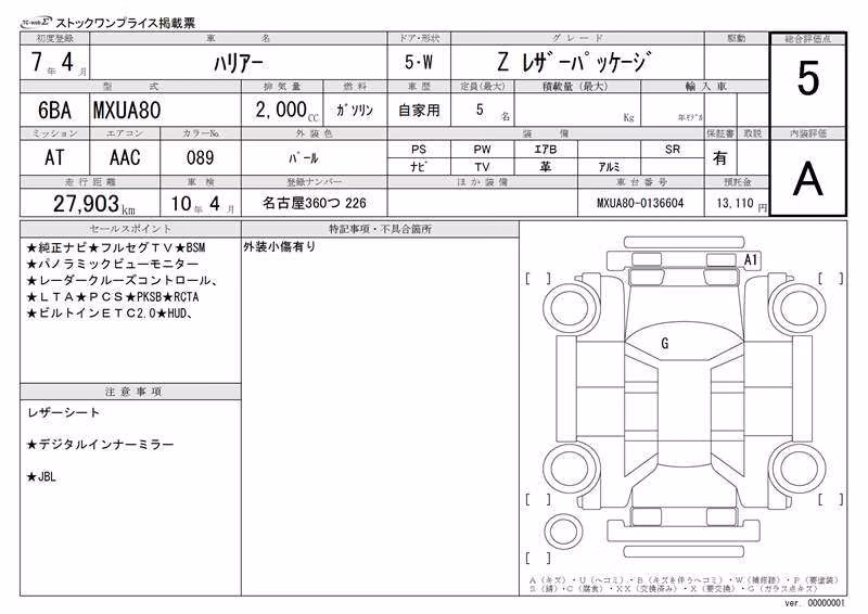 TOYOTA HARRIER