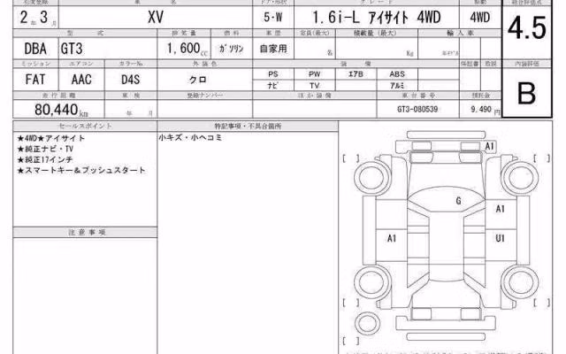 SUBARU XV