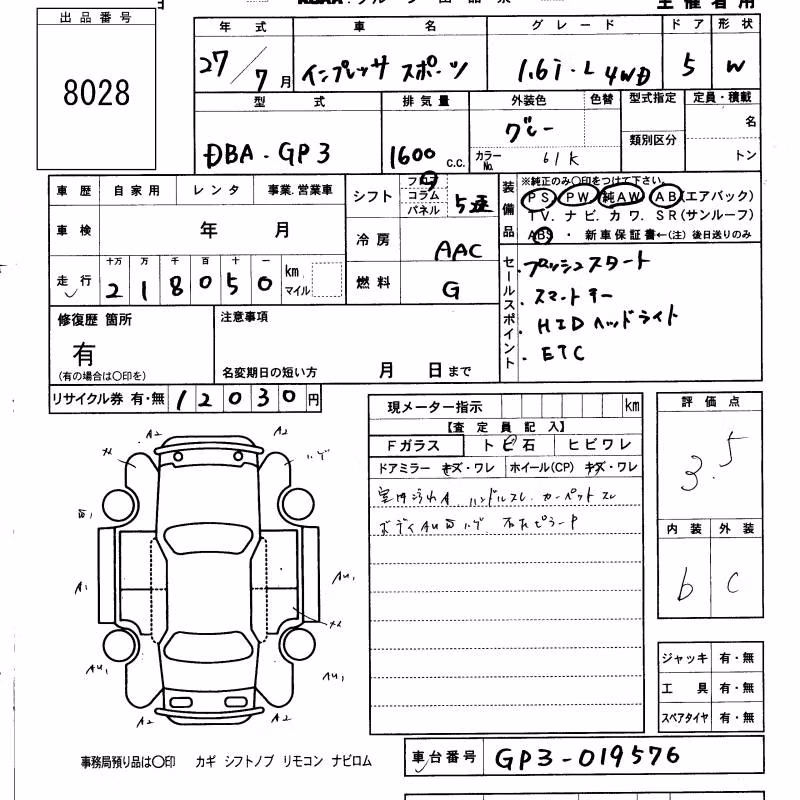 SUBARU IMPREZA