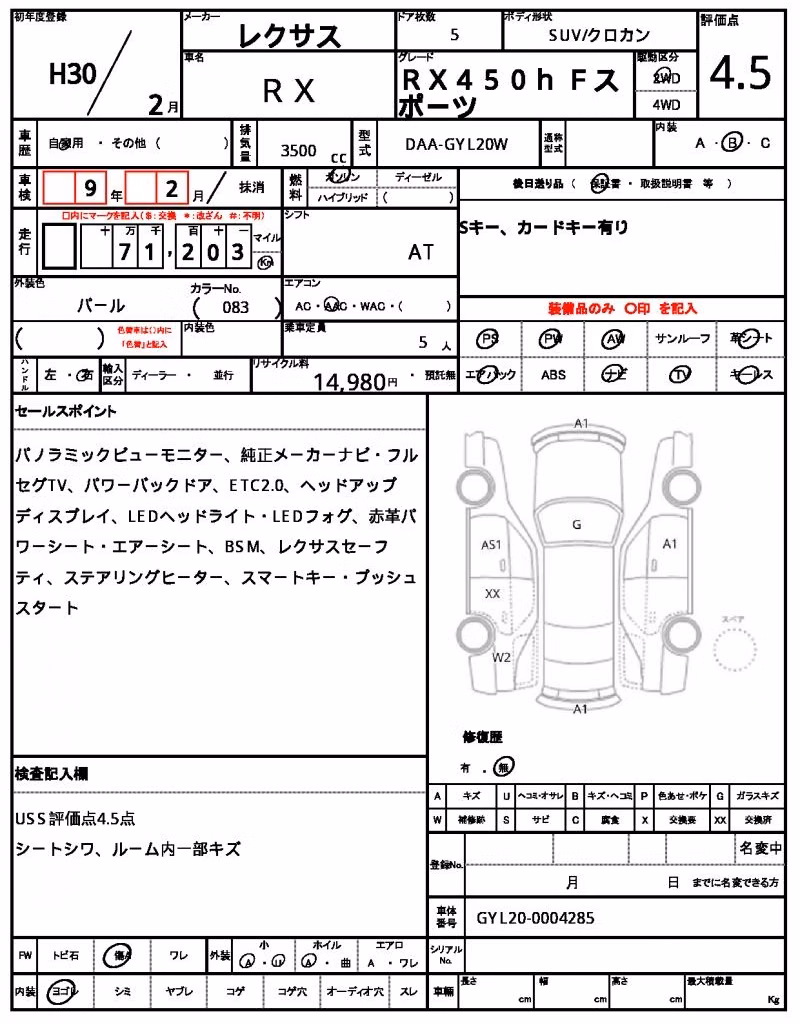 LEXUS RX450H