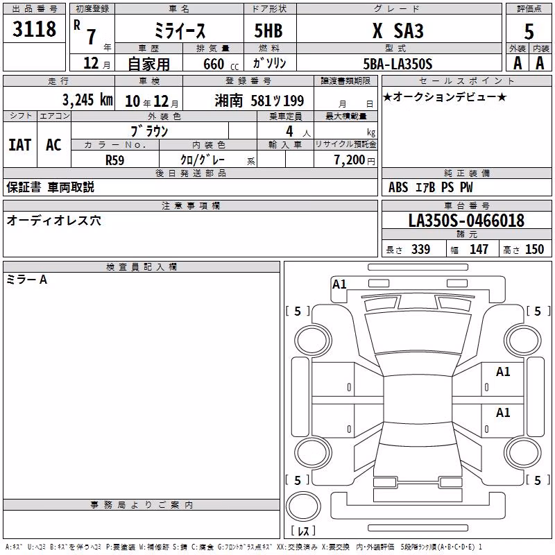DAIHATSU MIRA E:S
