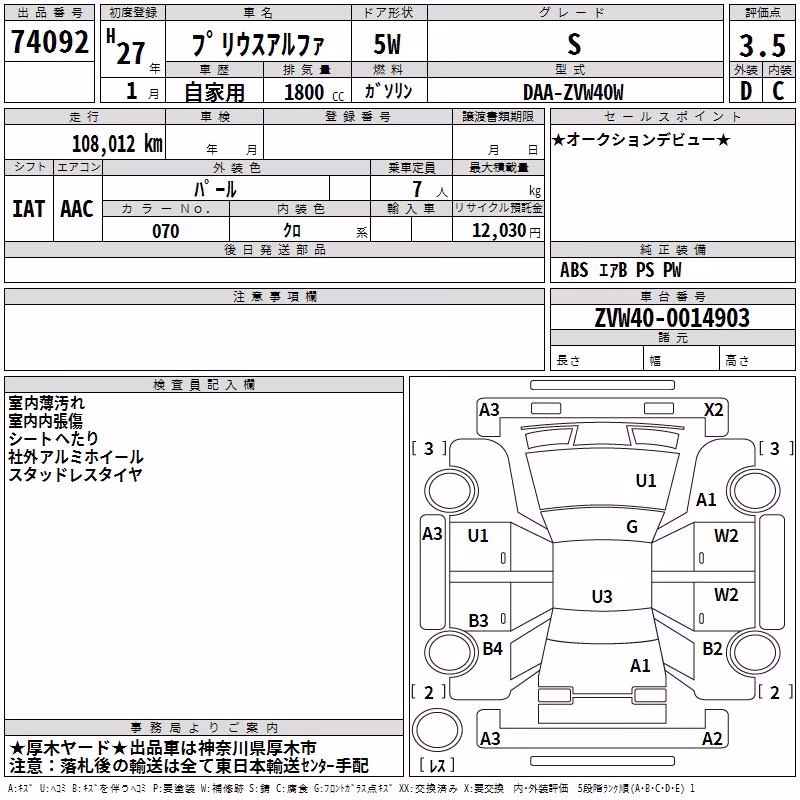TOYOTA PRIUS ALPHA