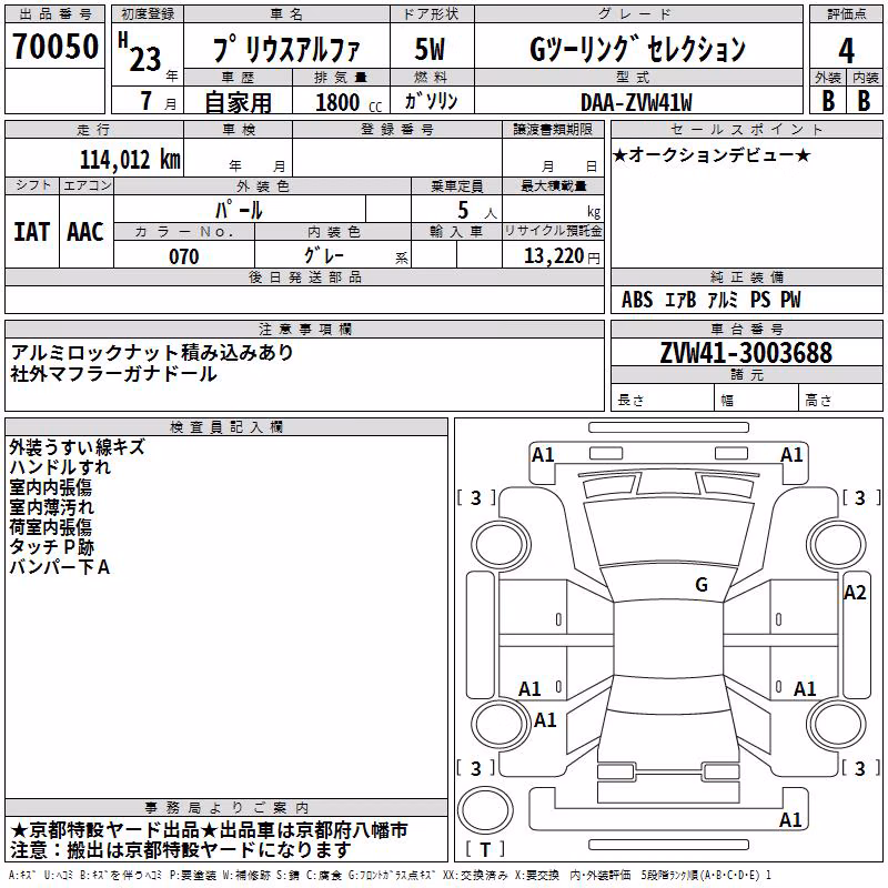 TOYOTA PRIUS ALPHA