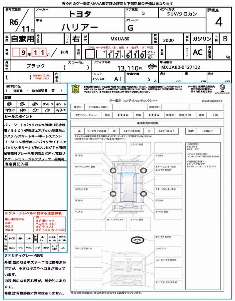 TOYOTA HARRIER