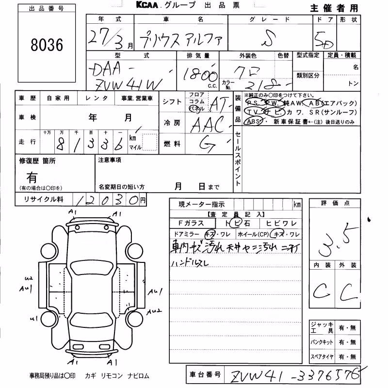 TOYOTA PRIUS ALPHA