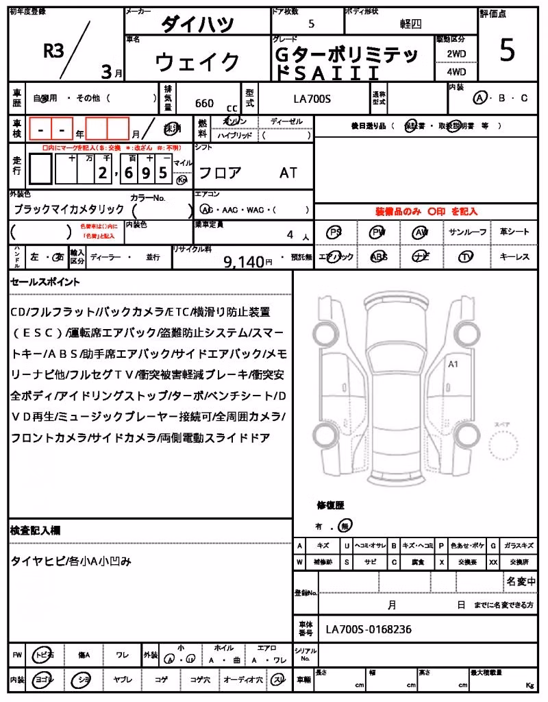 DAIHATSU WAKE