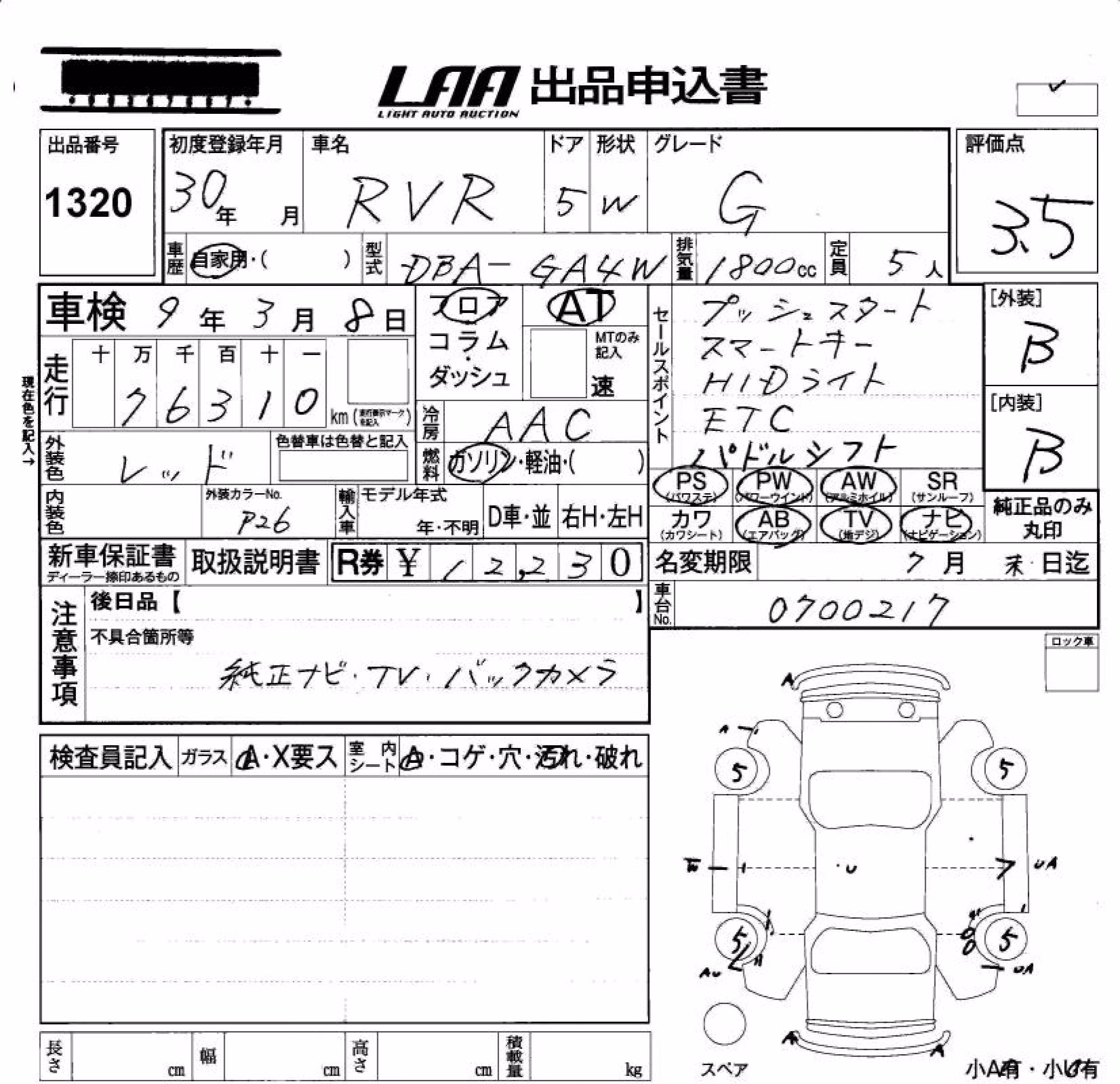 MITSUBISHI RVR