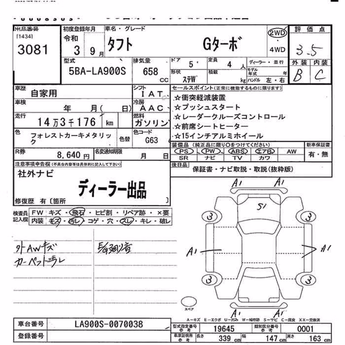 DAIHATSU TAFT