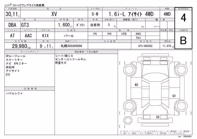 SUBARU XV