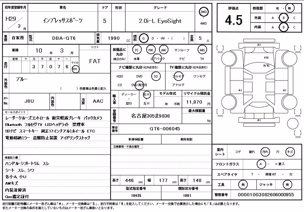 SUBARU IMPREZA