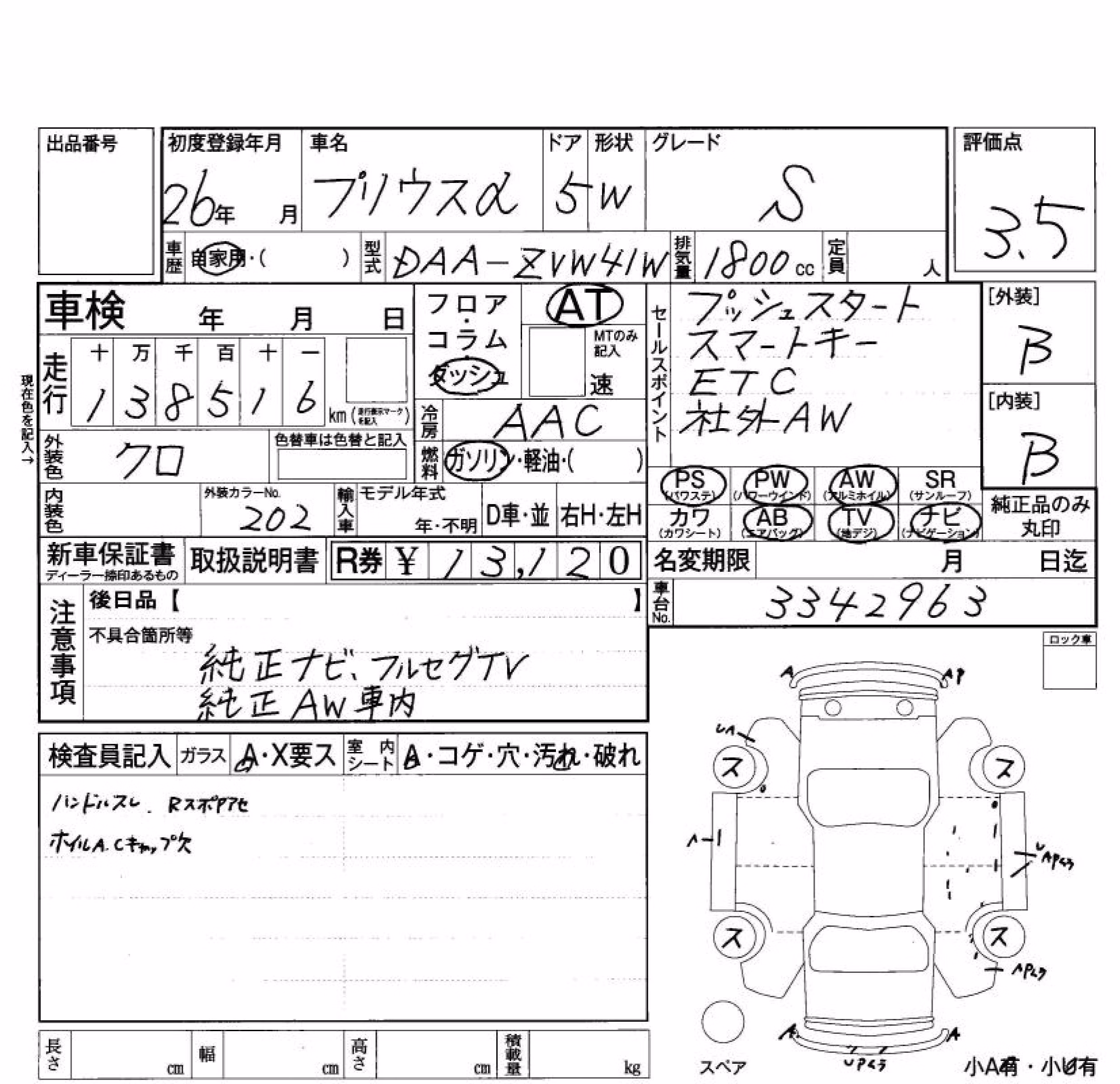TOYOTA PRIUS ALPHA