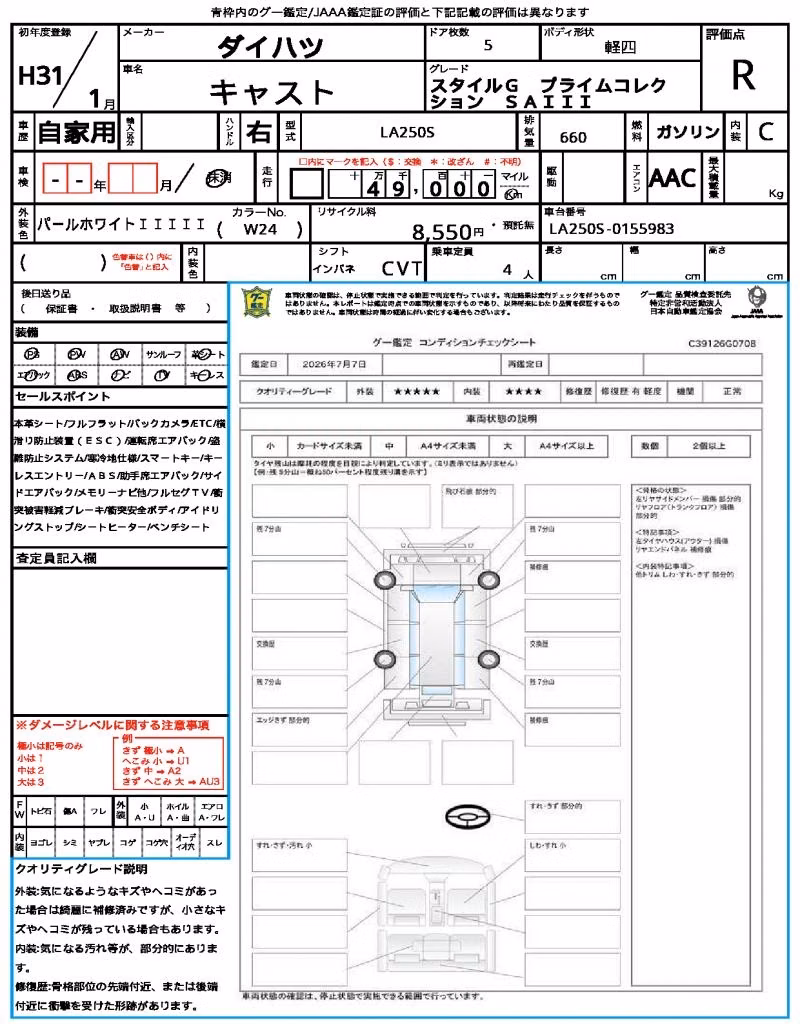 DAIHATSU CAST