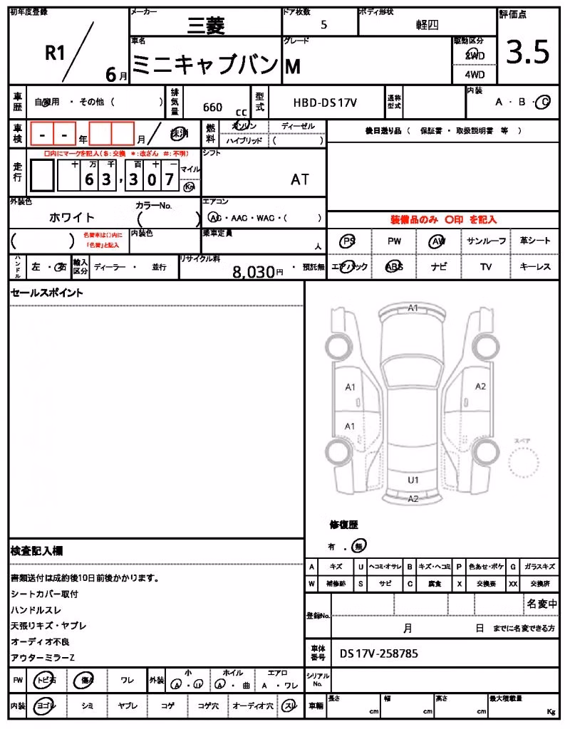 MITSUBISHI MINICAB