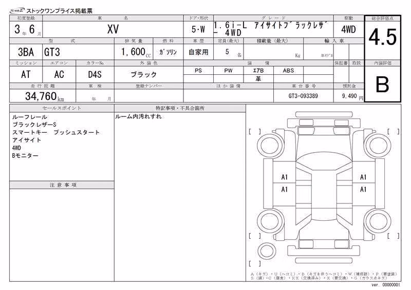 SUBARU XV