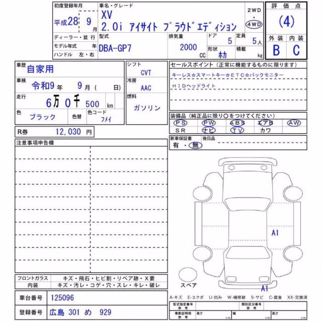 SUBARU XV