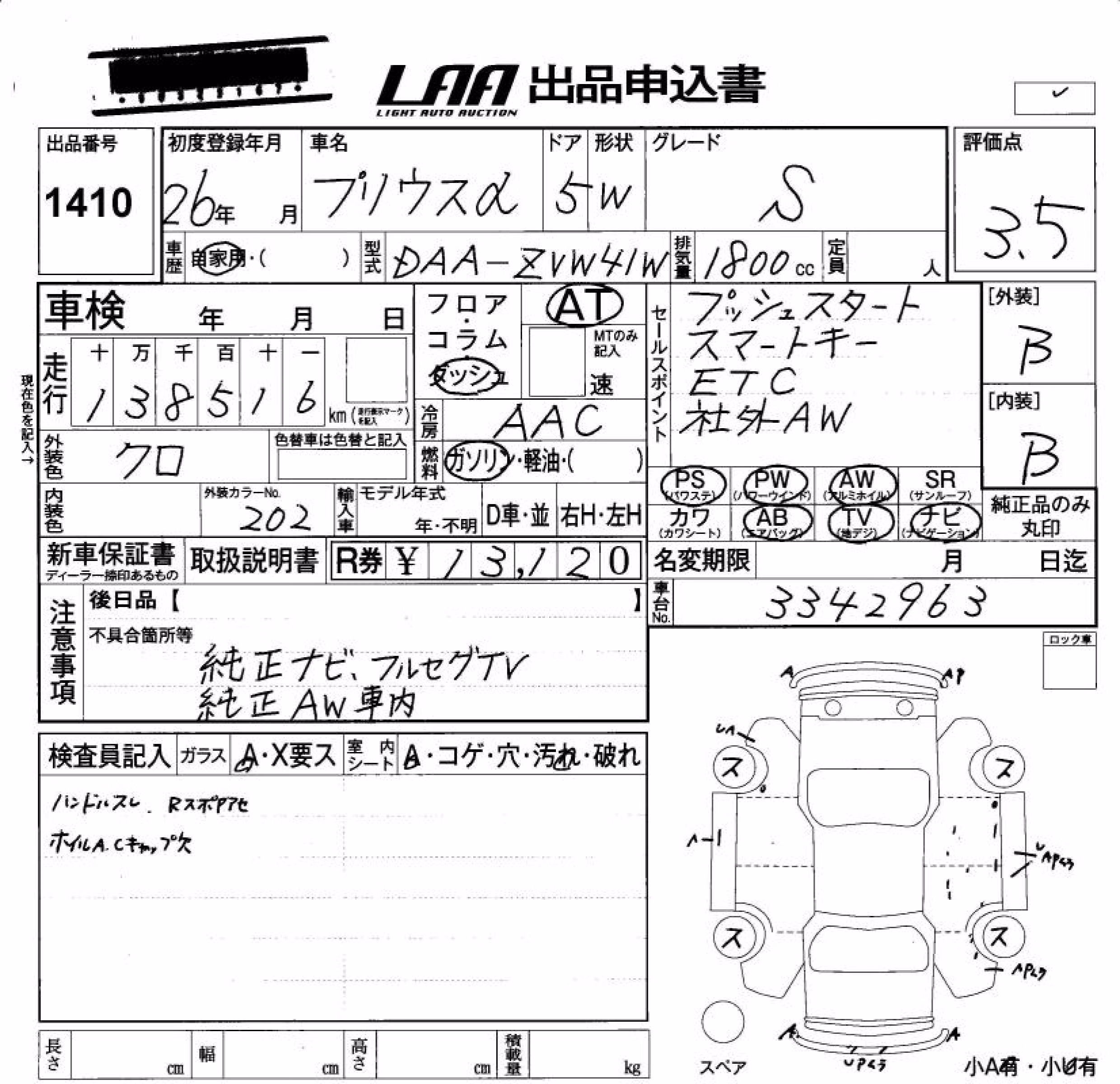 TOYOTA PRIUS ALPHA