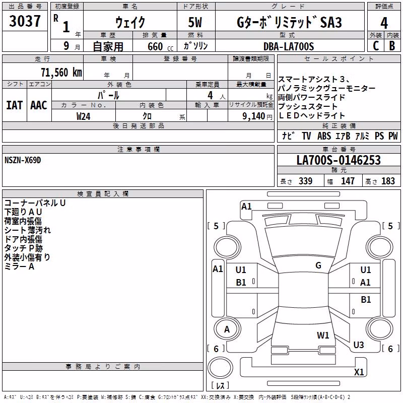 DAIHATSU WAKE