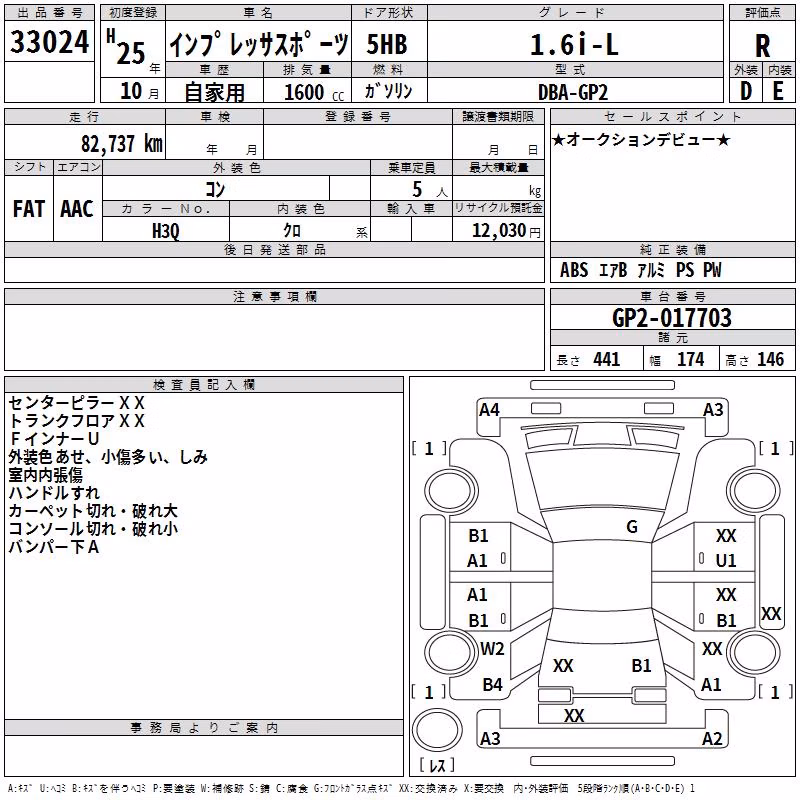 SUBARU IMPREZA