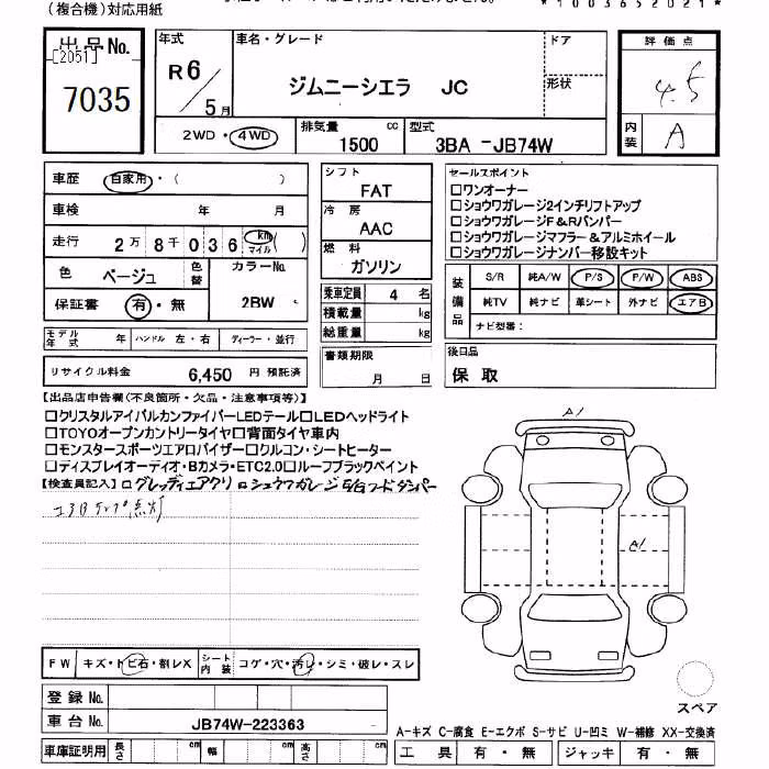 SUZUKI JIMNY SIERRA