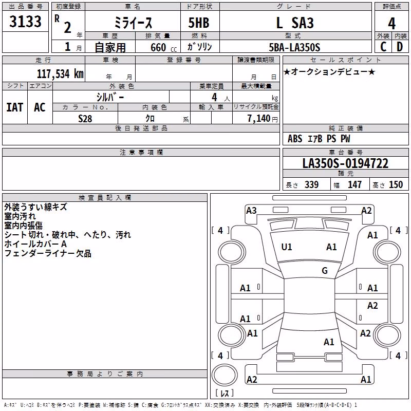 DAIHATSU MIRA E:S