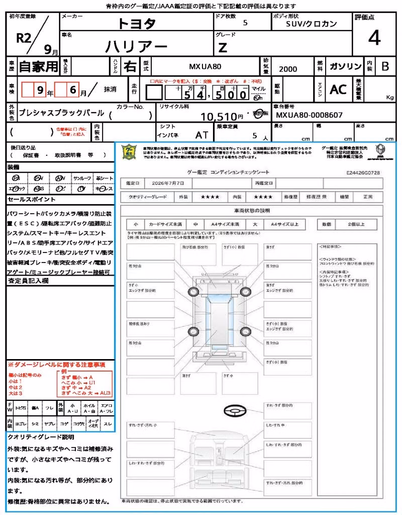 TOYOTA HARRIER