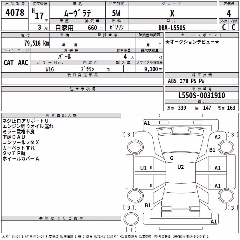 DAIHATSU MOVE LATTE